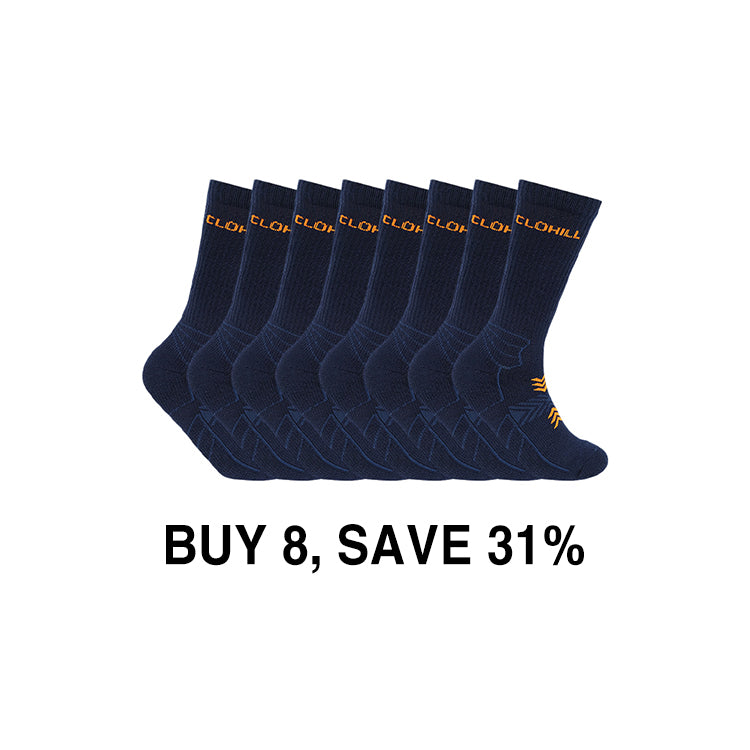 Knee High Socks 8 Pack丨Alpaca Hunting Socks丨Clohill Alpaca Socks